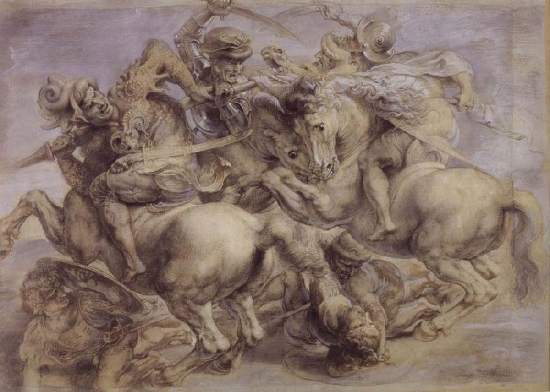 Peter Paul Rubens The fight for the standard France oil painting art